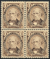 ARGENTINA: GJ.121, Block Of 4 With COMPOUND Perf 11½x12, MNH, Very Rare In This Fantastic Quality! - Andere & Zonder Classificatie