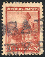 ARGENTINA: GJ.229, With The Extremely Rare Cancel ROSARIO - POR EXPRESO, VF Quality, Few Known! - Sonstige & Ohne Zuordnung