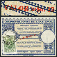 ARGENTINA: IRC (cancelled 7/JUL/1973) With An Original Value Of 1 PESO Surcharged In Red VALOR M$n 12 IN THICK LETTERS,  - Altri & Non Classificati