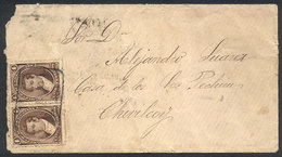 ARGENTINA: Cover Franked With Pair GJ.36, With Rectangular Datestamp Of MAGDALENA (Buenos Aires), Sent To Chivilcoy On 1 - Autres & Non Classés