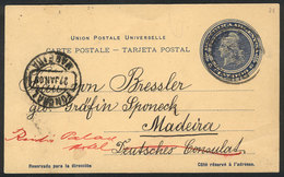 ARGENTINA: RARE DESTINATION: 6c. Liberty Postal Card Sent From Buenos Aires To MADEIRA On 3/JA/1908, With Arrival Mark O - Other & Unclassified