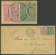 ARGENTINA: 1/AP/1905 Buenos Aires - Switzerland, Cover Sent From A French Ship With French Postage Of 25c. With Octagona - Otros & Sin Clasificación