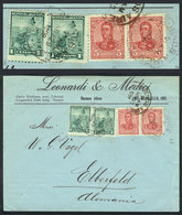 ARGENTINA: MIXED POSTAGE Liberty + San Martin In Oval: Cover Sent From Buenos Aires To Germany On 29/NO/1909, One Stamp  - Autres & Non Classés