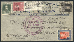 ARGENTINA: Registered Airmail Cover Franked With $1.90 (San Martín Without Period Issue 10c + 30c + 50c + 1P), Sent From - Other & Unclassified
