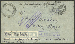 ARGENTINA: Cover Sent Without Postage And WITHOUT DUES From La Plata To Bahía Blanca (to Poste Restante) On 1/AP/1948, A - Andere & Zonder Classificatie