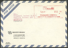 ARGENTINA: Airmail Cover Sent To Paraguay On 14/MAR/1977 With Interesting Meter Postage, Arrival Backstamp, VF Quality,  - Autres & Non Classés