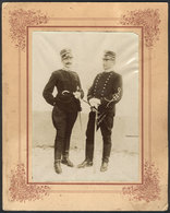 ARGENTINA: Circa 1900: Spectacular Original Photograph Showing 2 Army Officers, Size 12.3 X 17.3 Cm, Very Nice And Decor - Zonder Classificatie
