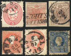 AUSTRIA: Small Lot Of Classic Stamps With Interesting Cancels, Almost All Of Fine To VF Quality! - Altri & Non Classificati