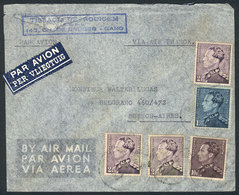 BELGIUM: Airmail Cover Franked 17.75Fr., Sent From Gand To Argentina On 14/OCT/1938, VF! - Sonstige & Ohne Zuordnung