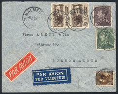 BELGIUM: Airmail Cover Franked 18.75Fr., Sent From Malmedy To Argentina On 2/AUG/1939, VF Quality! - Other & Unclassified