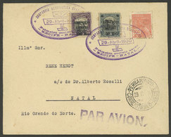 BRAZIL: 29/AP/1930: First Airmail Recife - Natal Via Companhia Aeronautica Brasileira (CAB), Fine Quality, Rare! - Autres & Non Classés