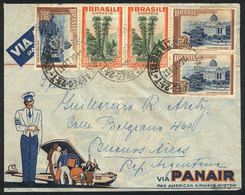 BRAZIL: 15 Airmail Covers Sent To Argentina Between 1937 And 1943 With Various Frankings And Censor Markings, VF Quality - Otros & Sin Clasificación