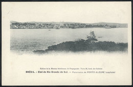 BRAZIL: PORTO ALEGRE: Panorama, Edited By Mission Bresilienne De Propagande In Paris, Circa 1906, Excellent Quality! - Andere & Zonder Classificatie