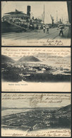 BRAZIL: SANTOS: 3 Old Postcards With Very Good Views, Used Between 1906 And 1909, Edited By Gaensly (2) And J. Marques P - Otros & Sin Clasificación