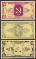 BRAZIL: Partido Comunista Do Brasil: 3 Bonds Of Between 1 And 10Rs. Of The Campanha De Financas Of 1952, With Images Of  - Other & Unclassified