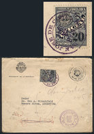 COSTA RICA: Official Cover Of President Rafael A. Calderón Guardia, Franked By Official Stamp Of 20c. With Punched Star, - Costa Rica