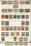 CROATIA: Old Collection On 3 Album Pages With Overprinted Hungary Stamps, Including A Number Of Varieties (double And In - Croatie