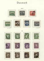 DENMARK: Collection Of Used Stamps (and Few Mint) Approx. Up To 1990 In Leuchtturm Album, Fairly Complete And Of Excelle - Andere & Zonder Classificatie