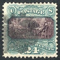 UNITED STATES: Sc.120, 1869 24c. Declaration Of Independence, Used, Very Fine Quality, Catalog Value US$650 - Sonstige & Ohne Zuordnung