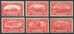 UNITED STATES: Sc.Q4/Q5 + Q8/Q11, 6 Values Of The Set, Mint Original Gum, Fine To VF General Quality, Scott Catalog Valu - Autres & Non Classés