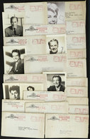 UNITED STATES: CANCELS TOPIC CINEMA + PHOTOS OF ARTISTS: 19 Covers Sent To Argentina Between 1953 And 1956, All With Slo - Marcophilie