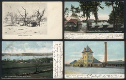 UNITED STATES: 25 Postcards Used Between 1904 And 1912, Many With Interesting Views, Some Very Rare. Almost All With Sta - Sonstige & Ohne Zuordnung