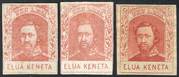 UNITED STATES - HAWAII: Sc.27 + 28 + 29, 1861/9 2c. Lithographed, On Vertically And Horiz Laid Paper + Engraved (printed - Hawaï