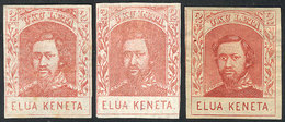 UNITED STATES - HAWAII: Sc.27 + 28 + 29, 1861/9 2c. Lithographed, On Vertically And Horiz Laid Paper + Engraved (printed - Hawaii