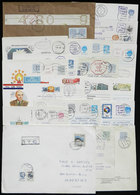 ESTONIA: 21 Covers, Most Sent To Argentina In 1991/2, Interesting Postages With Provisional Stamps, Russian Overprinted  - Estonie