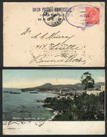 GREAT BRITAIN: Postcard (Madeira: Funchal From The East) Sent To Argentina, Franked With British Stamp Of 1p., With Viol - Otros & Sin Clasificación