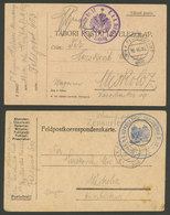 HUNGARY: 2 Cards Of Prisoners Of War Used With Free Frank In 1916, Interesting! - Other & Unclassified