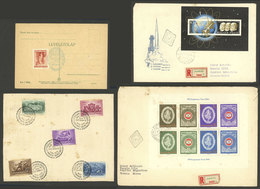 HUNGARY: 2 FDC Covers + Fragment With Special Postmark Of 1936 + Card Cancelled In 1939, Interesting! - Andere & Zonder Classificatie