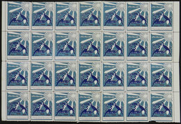 IRAN: FIGHT AGAINST TUBERCULOSIS: 1966 Issue, Large Block Of 28 Cinderellas, MNH, 2 Or 3 With Defects, Excellent General - Iran