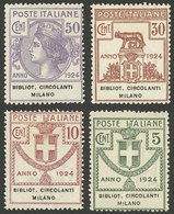 ITALY: Sassone 13/16, Cmpl. Set Of 4 Values, Mint With Tiny And Barely Visible Hinge Marks (they Appear MNH), Very Fine  - Autres & Non Classés