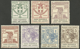 ITALY: Sassone 17/23, Cmpl. Set Of 7 Values, MNH, Very Fine Quality Except For A Low Value (25c., Sa.19) With Defects (i - Autres & Non Classés