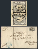 ITALY: Printed Circular Used In Milano On 21/OC/1863, Franked With Pair Of Sardinia Stamps Sassone 19, VF Quality! - Non Classés