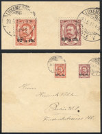 LUXEMBOURG: Sc.95/96, On A Cover Sent To Berlin On 20/MAY/1915, VF Quality! - Other & Unclassified