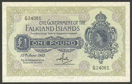 FALKLAND ISLANDS/MALVINAS: Banknote Of 1 Pound Of The Year 1982, Mint Unused, Excellent Quality! - Falklandeilanden
