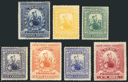 PERU: Sc.94/100, 1895 Complete Set Of 7 Values, Few Without Gum, Fine To VF Quality, Catalog Value US$125 - Pérou