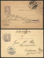 PORTUGAL: Portugal And Funchal: 2 Postal Cards (PS) Sent To Germany In 1906 And 1908, VF Quality! - Other & Unclassified