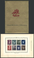 PORTUGAL: Souvenir Book Given By The Post At A UPU Congress (circa 1950), With Stamps Of The Period (adhered  To The Pag - Other & Unclassified