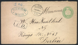 SWITZERLAND: 4 Covers (PS) Used Between 1869 And 1873 (in 2 Of Them The Additional Franking Is Missing), With Interestin - Other & Unclassified