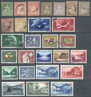 SWITZERLAND: Interesting Lot Of Stamps Of Varied Periods, Used Or Mint (without Gum, With Gum And Hinge Remnants, And So - Autres & Non Classés
