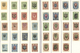 UKRAINE: Old Collection On Pages, Including Stamps With Varied Overprints, Very Fine Quality, Good Opportunity For The S - Ucraina