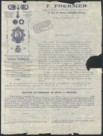 WORLDWIDE: Old Printed Circular Of F. FOURNIER Of Geneve (Switzerland) Advertising A Philatelic Clinic For The Repair Of - Unclassified
