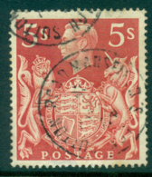 GB 1939-42 KGVI 5/- Dull Red Royal Arms FU  Lot32749 - Unclassified