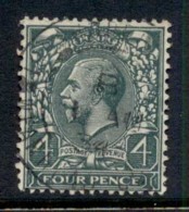 GB 1912-13 KGV Portrait 4d Green FU - Non Classés