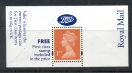 GB 1995? Machin 1st Class Booklet Pane Boots MUH - Sin Clasificación