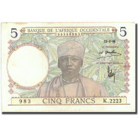 Billet, French West Africa, 5 Francs, 1936, 1936-03-12, KM:21, SUP - West-Afrikaanse Staten