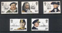 GB 1982 Naval Commanders & Their Ships MUH - Zonder Classificatie